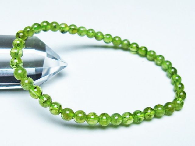 ペリドットブレスレット 5mm [T283-10735]