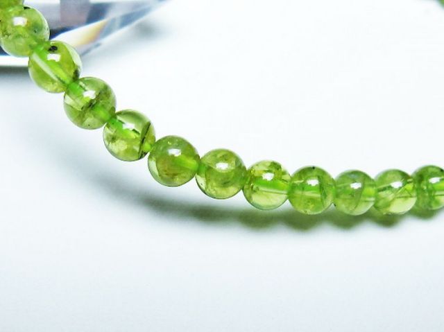 ペリドットブレスレット 5mm [T283-10735]