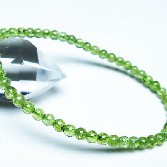ペリドットブレスレット 4mm [T283-10855]