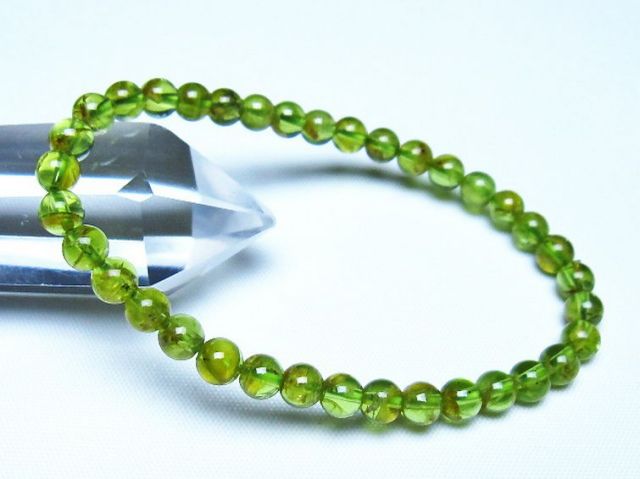 ペリドットブレスレット 5mm [t283-11111]