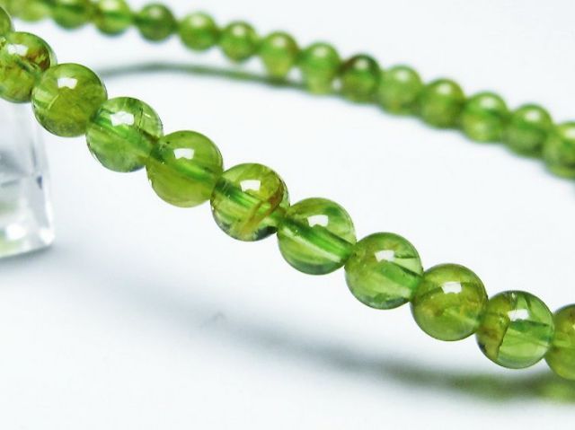 パワーストーン 天然石 ペリドットブレスレット5mm[T283-9988]3枚目