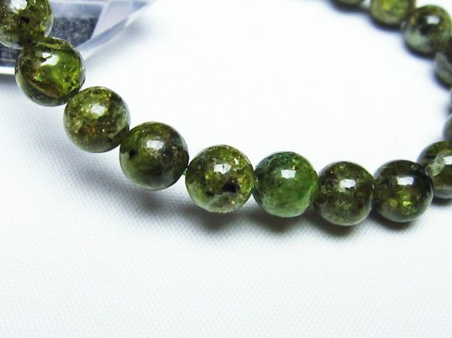 パワーストーン 天然石 ペリドットブレスレット7mm[T284-2107]3枚目