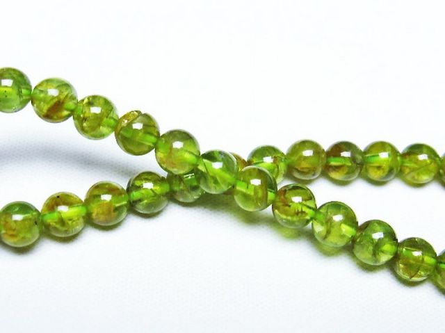 ペリドットブレスレット 6mm [T284-2527]