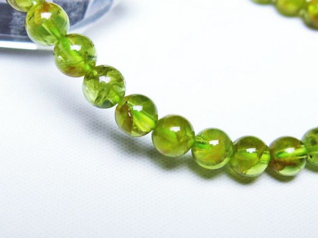 ペリドットブレスレット 6mm [T284-2527]