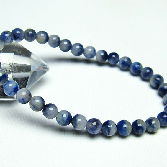 デュモルチェライトインクォーツ ブレスレット6mm[T286-3299] 