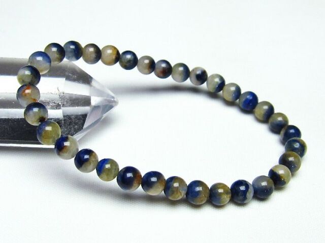 ［新品］デュモルチェライトインクォーツ 6ミリブレスレット デュモルチェライトinクォーツ 6mmブレスレット