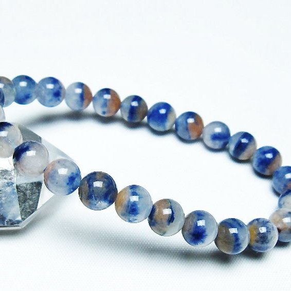 デュモルチェライトインクォーツ ブレスレット 8mm [T286-4224]