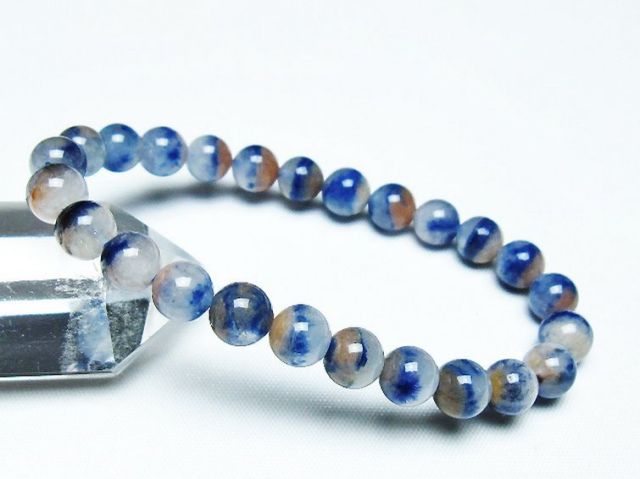 デュモルチェライトインクォーツ ブレスレット 8mm [T286-4224]