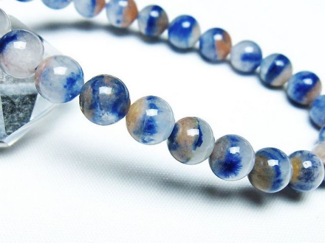 デュモルチェライトインクォーツ ブレスレット 8mm [T286-4224]