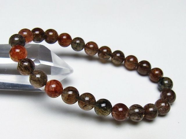 ブラックゴールド スーパーセブン ブレスレット 8mm [t289-7709]