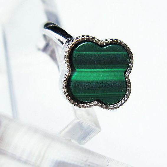 パワーストーン 天然石 マラカイト指輪(13号)[T290-1086]