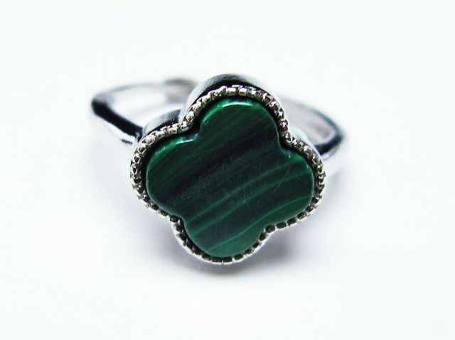 パワーストーン 天然石 マラカイト指輪(15号)[T290-1087]3枚目