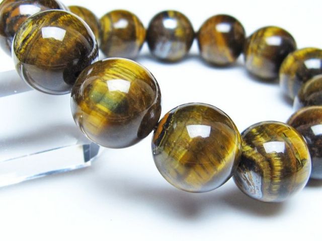 タイガーアイ※黄虎目石ブレスレット 16mm [t30-14320]