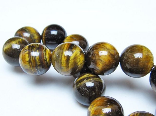タイガーアイ※黄虎目石ブレスレット 16mm [t30-14336]