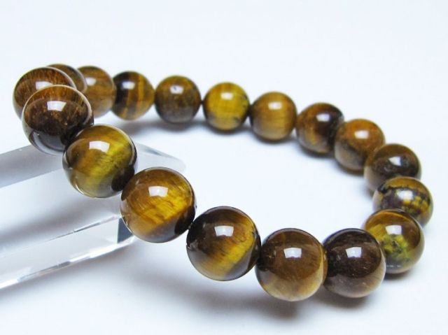 タイガーアイ※黄虎目石ブレスレット 12mm [t30-14366]