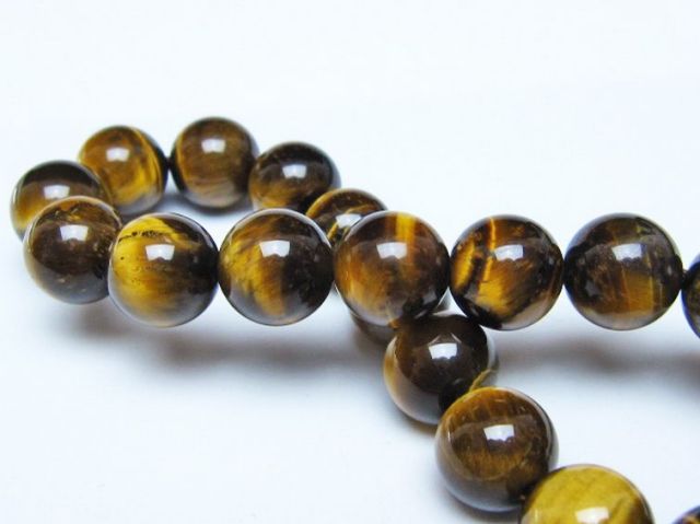 タイガーアイ※黄虎目石ブレスレット 10mm [t30-14373]