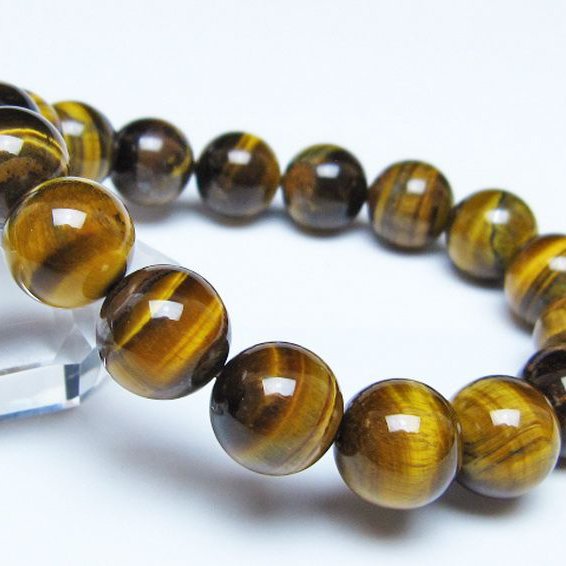 タイガーアイ※黄虎目石ブレスレット 12mm [t30-14383]