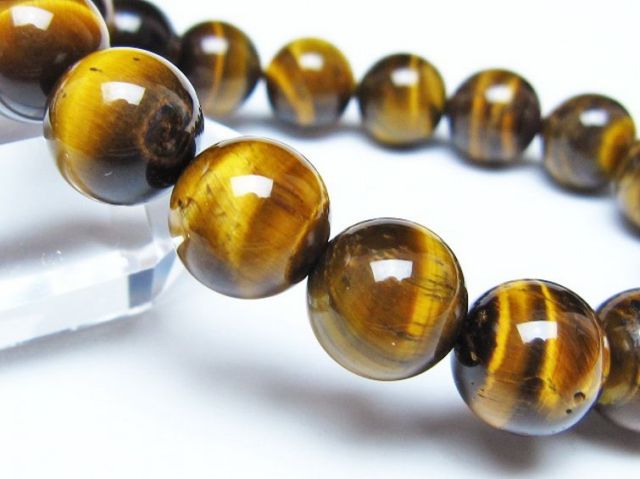 タイガーアイ※黄虎目石ブレスレット 12mm [t30-14405]
