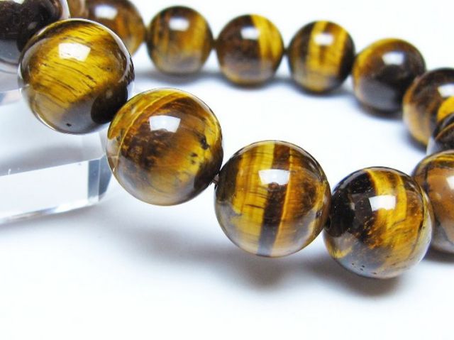 タイガーアイ※黄虎目石ブレスレット 15mm [t30-14430]