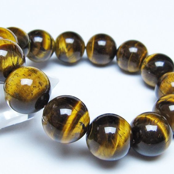 タイガーアイ※黄虎目石ブレスレット 16mm [t30-14452]