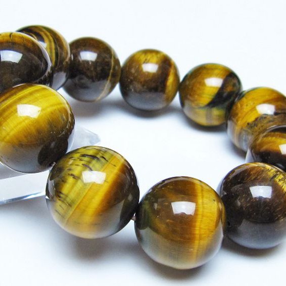 タイガーアイ※黄虎目石ブレスレット 20mm [t30-14463]