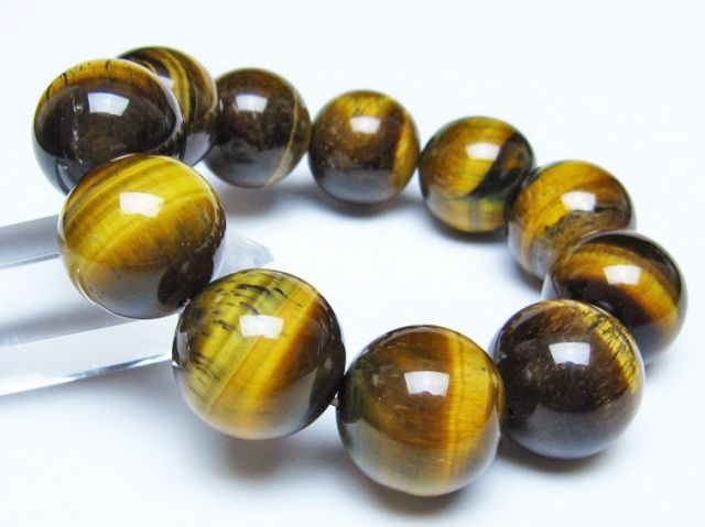 タイガーアイ※黄虎目石ブレスレット 20mm [t30-14463]
