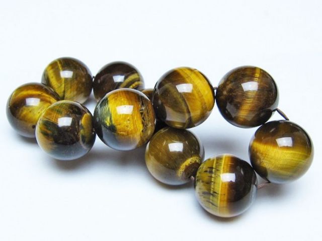 タイガーアイ※黄虎目石ブレスレット 20mm [t30-14463]