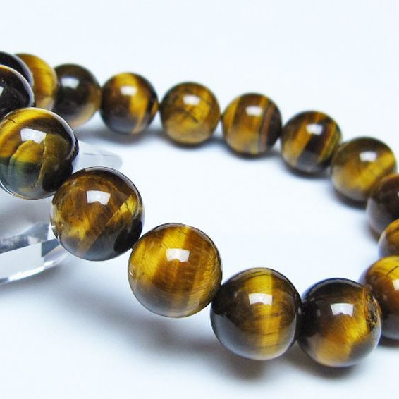 タイガーアイ※黄虎目石ブレスレット 12mm [t30-14491]