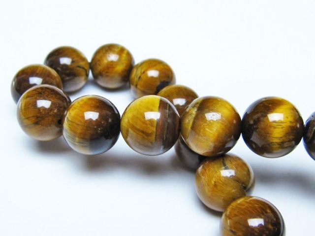 タイガーアイ※黄虎目石ブレスレット 12mm [t30-14497]