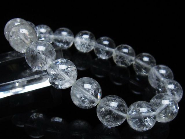 天然石　アイリス水晶　ブレスレット　２本 Amazon | [GOLD STONE] アイリスクォーツ 人工クラック 虹入り