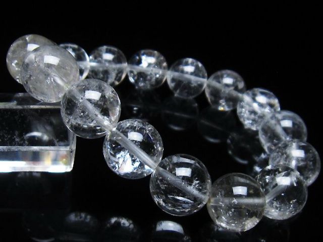 アイリスクォーツ 虹入り レインボー水晶 ブレスレット 13mm [T303-1513]