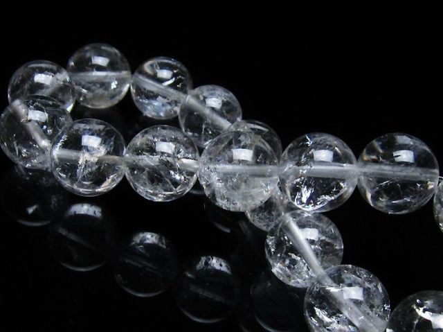 アイリスクォーツ 虹入り レインボー水晶 ブレスレット 12mm [T303-1523]