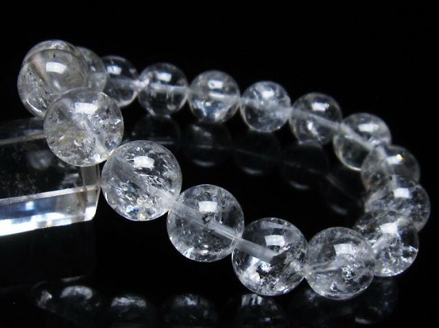アイリスクォーツ 虹入り レインボー水晶 ブレスレット 12mm [T303-1537]