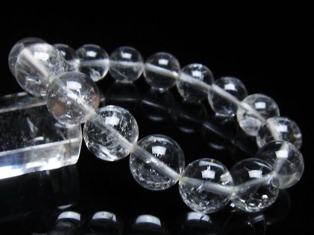 アイリスクォーツ 虹入り レインボー水晶 ブレスレット 12mm [T303-1548]
