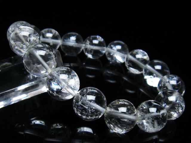 アイリスクォーツ 虹入り レインボー水晶 ブレスレット 13mm [T303-1602]