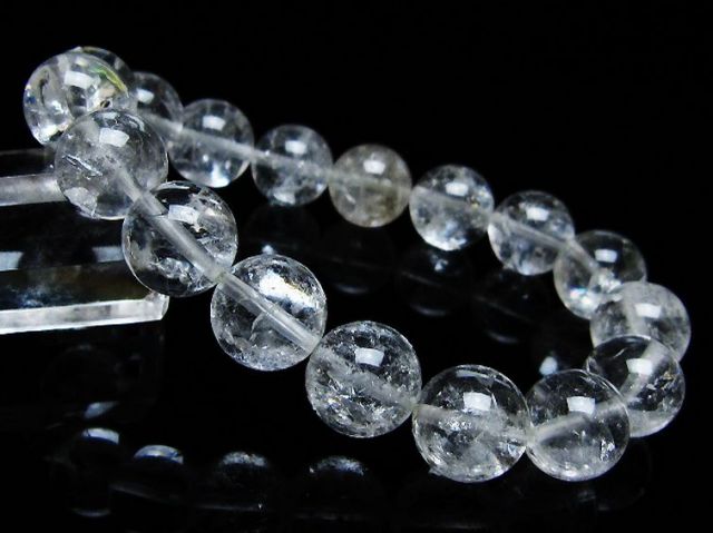 アイリスクォーツ 虹入り レインボー水晶 ブレスレット 12mm [T303-1628]