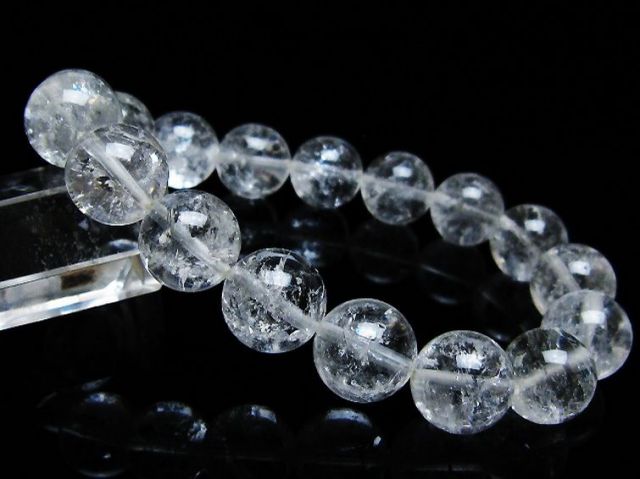 アイリスクォーツ 虹入り レインボー水晶 ブレスレット 12mm [T303-1632]