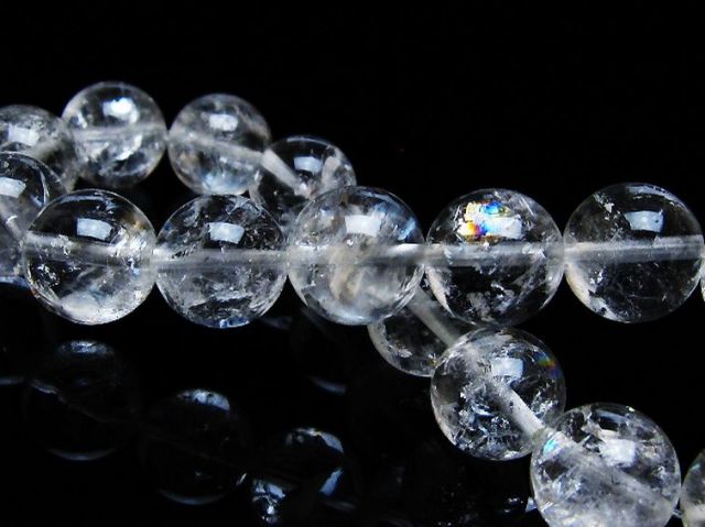 アイリスレモンクォーツ アイリスクォーツ 虹水晶 ブレスレット 12mm16cm パワーストーン 天然石 アイリスクォーツ 虹入り レインボー水晶