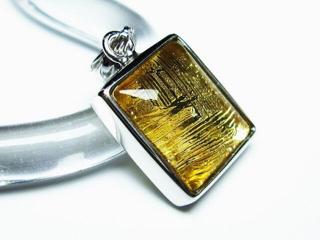 ゴールドギベオン（メテオライト）ペンダント[T309-2618]