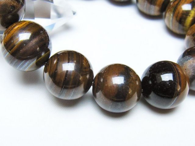アイアンタイガーアイブレスレット 17mm [t31-6101]