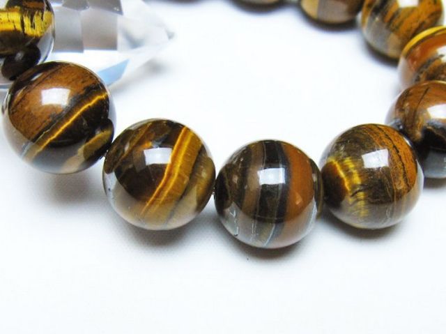 アイアンタイガーアイブレスレット 16mm [t31-6106]