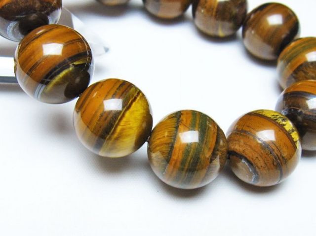 アイアンタイガーアイブレスレット 18mm [t31-6117]