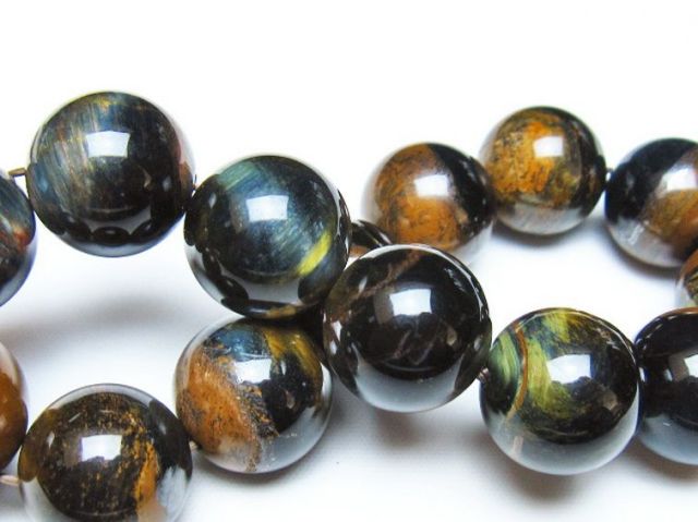 ミックスタイガーアイブレスレット 17mm [t31-6129]
