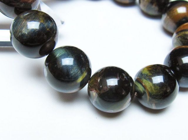 ミックスタイガーアイブレスレット 17mm [t31-6129]