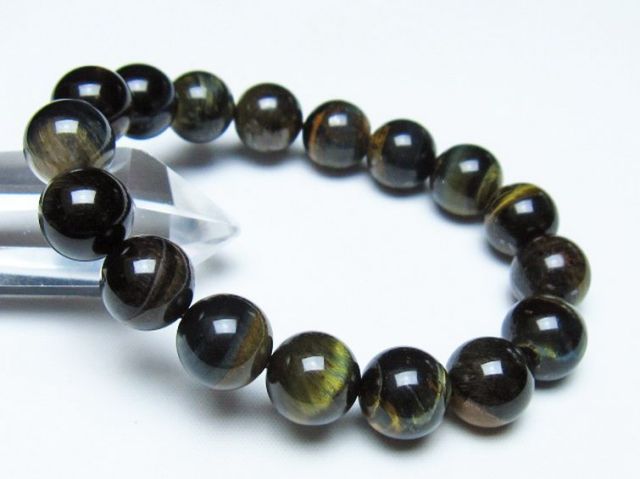 ミックスタイガーアイブレスレット 12mm [t31-6148]