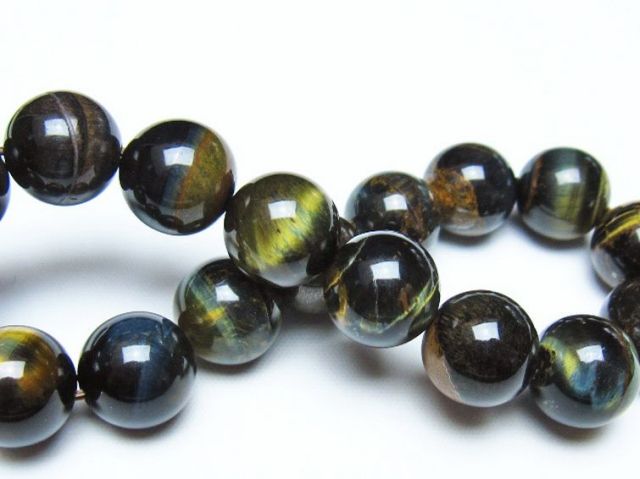ミックスタイガーアイブレスレット 12mm [t31-6148]