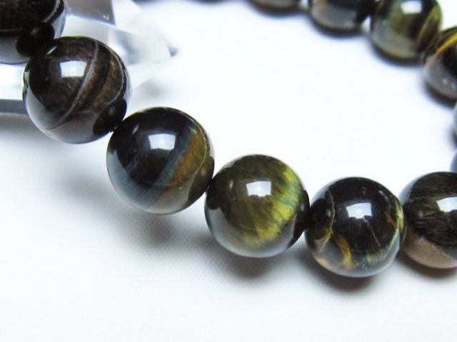ミックスタイガーアイブレスレット 12mm [t31-6148]