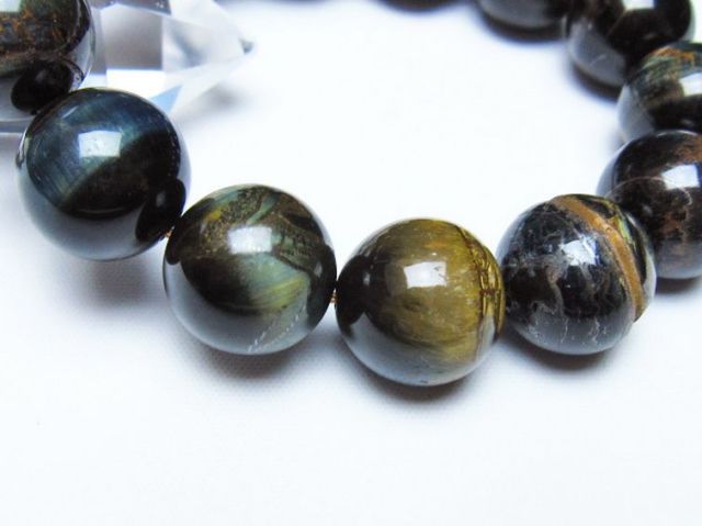 ミックスタイガーアイブレスレット 16mm [t31-6173]