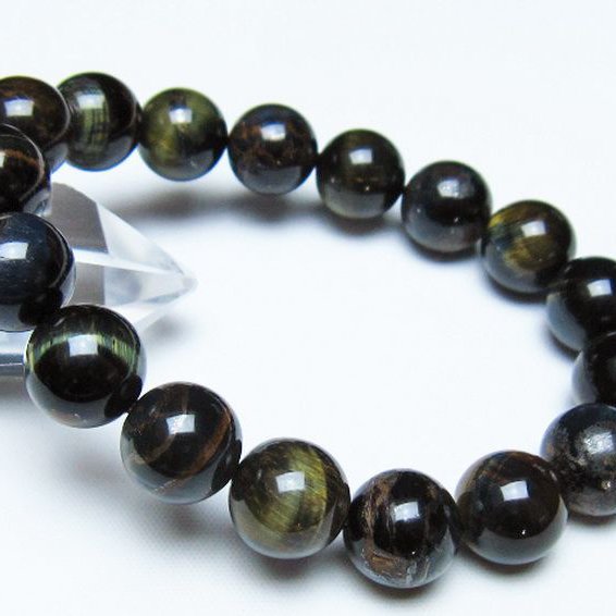 ミックスタイガーアイブレスレット 12mm [t31-6182]