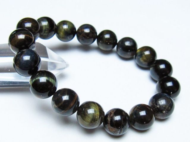 ミックスタイガーアイブレスレット 12mm [t31-6182]
